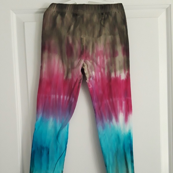 GIRL’S TIE-DYED COTTON LEGGINGS - Picture 3 of 8